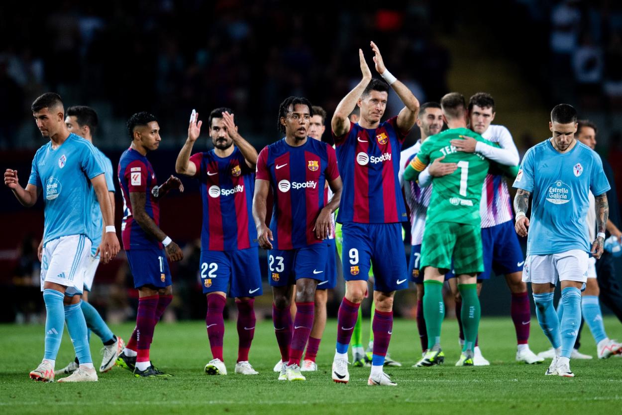 El equipo agradece el apoyo de la afición ante el Celta | FC Barcelona