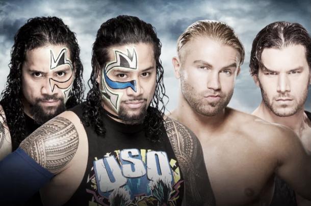 Can The Uso's halt the momentum of Breeze and Fandango? (image: cagesideseats.com)