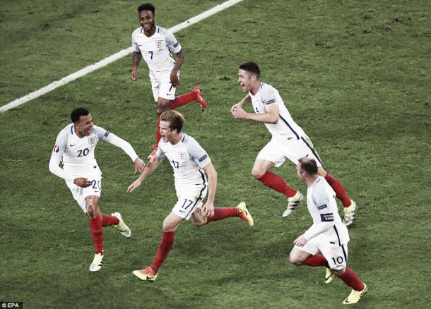 Eric Dier fired home to put England in front l Photo: DailyMail.co.uk