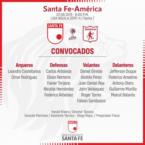 Foto: Independiente Santa Fe