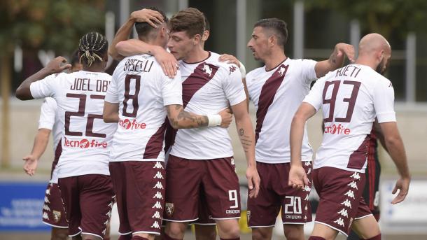 Belotti in rete nell'amichevole con l'Ingolstadt | Foto: LaPresse