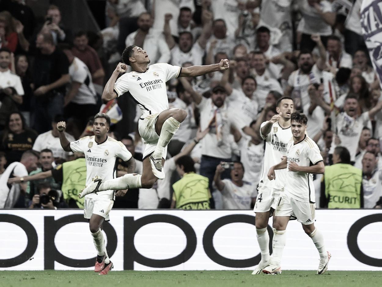 Bellingham celebrando en el Bernabéu, una imagen que se hace costumbre | Foto: Real Madrid