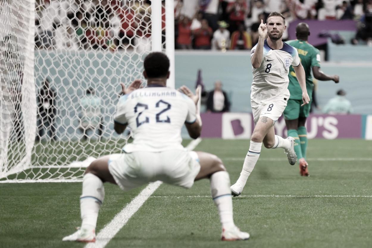 Bellingham y Henderson, una combinación letal para el primer gol | Foto: Inglaterra