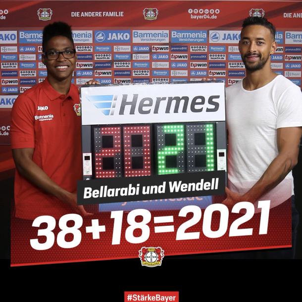 Wendell und Bellarabi weiterhin bei B04 / Quelle: bayerleverkusen