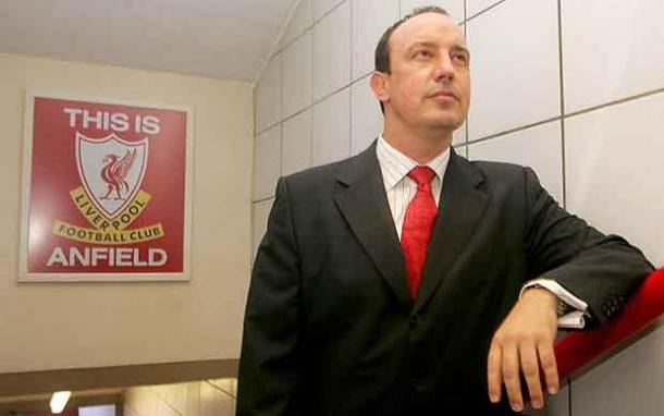 Benitez en su etapa como entrenador del Liverpool. Foto: Telegraph