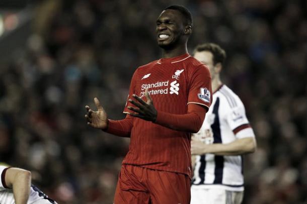 Christian Benteke is struggling for form as of late (image: Liverpool Echo)