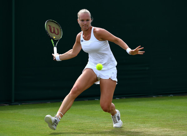 Kiki Bertens in action against Mona Barthel (Photo by Shaun Botterill / Source : Getty Images)