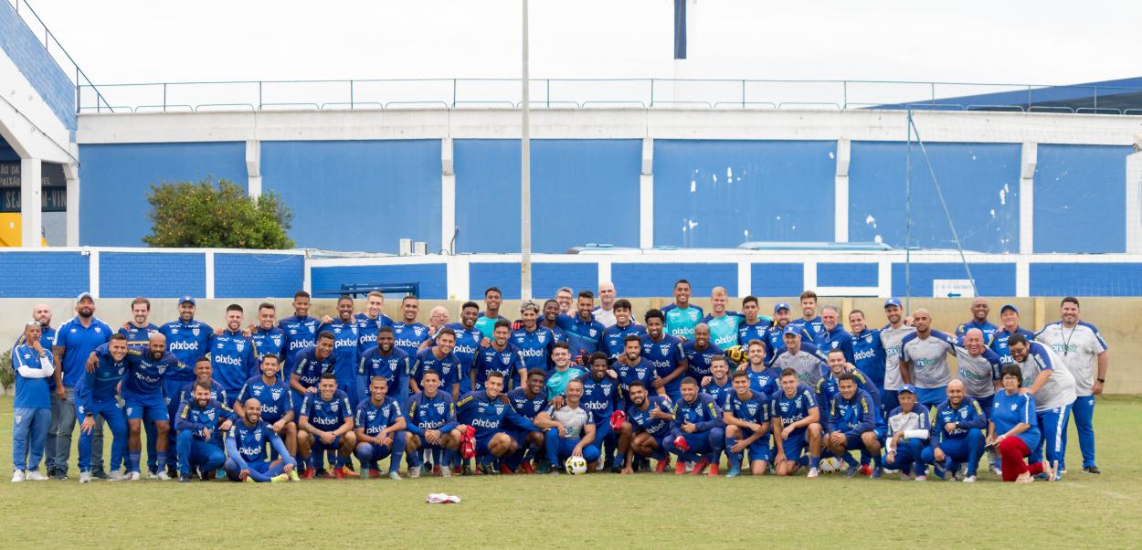 Treino marcou a despedida de Betão (André Palma Ribeiro/Avaí FC)