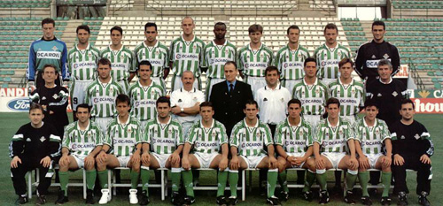 Plantilla Betis 96-97. Foto: Real Betis
