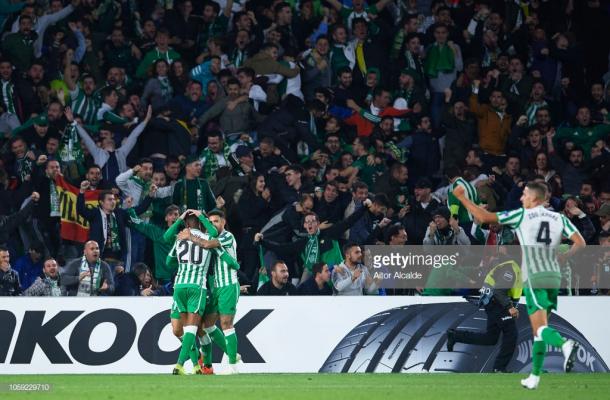 Celebración del gol de Lo Celso / Foto: gettyimages
