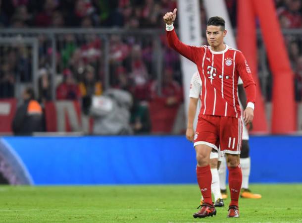 James vem de boas atuações pelo Bayern | Foto: Christof Stache/AFP/Getty Images
