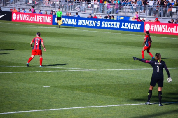 Aubrey Bledsoe makes her first start at home for the Washington Spirit in a 2-0 win over the Orlando Pride. | Photo: @LesYoung30