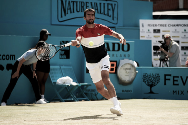 Cilic martilla con su derecha. Imagen: Zimbio