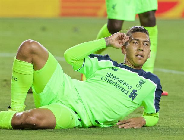 Firmino celebrates his goal against AC Milan (photo: Getty Images)