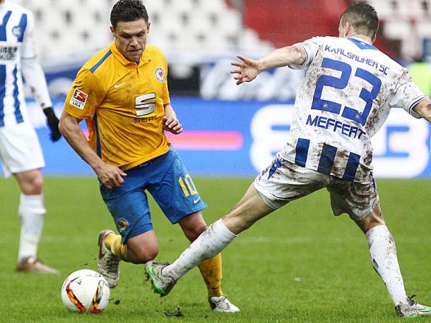 Braunschweig and Karlsruhe battled hard in thrilling draw. Image via Kicker.de