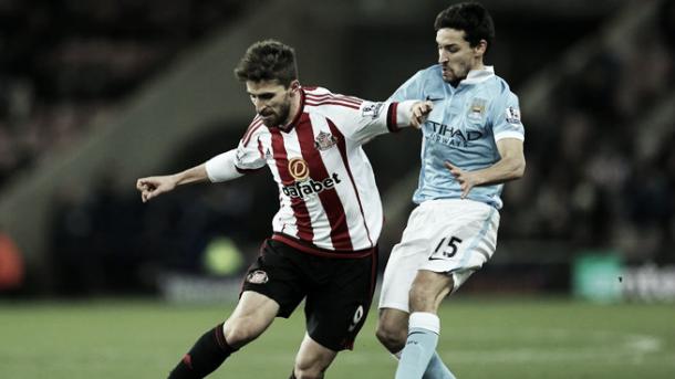 Fabio Borini was again unable to make an impact, and was substituted in the second half. (Photo: SAFC)