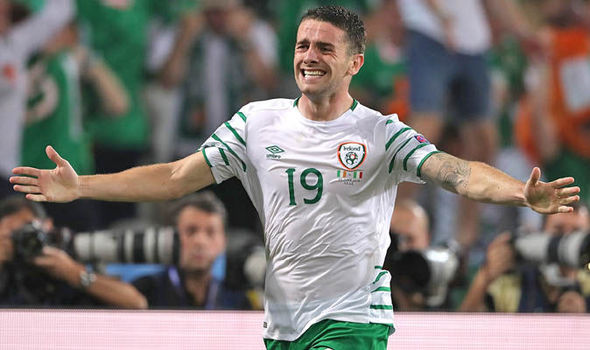 Brady celebrates his late winner against Italy | Photo: Getty