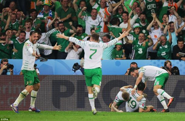 Brady's goal sent Ireland into jubilation (photo: EPA)