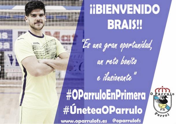 Brais García posa con su nueva camiseta | Foto: @OParrulofs