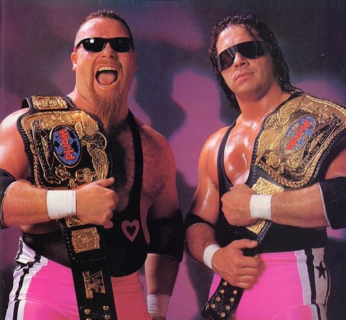 Hart in his legendary Hart Foundation days (image: WWE)