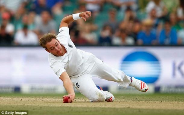 Broad took a brilliant catch for his sixth and final wicket against South Africa (photo: Getty Images)