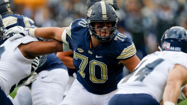 Pittsburgh offensive lineman Brian O'Neill (70). |Keith Srakocic / AP|