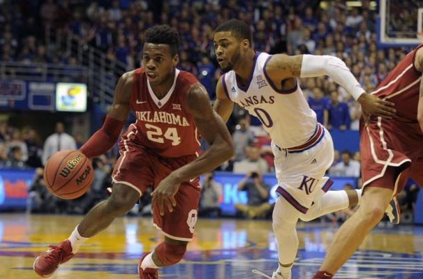 Buddy Hield (24) scored a career high 46 points in a January game at Kansas. Could he do something like it again in the Tournament? (John Rieger/USA TODAY Sports)