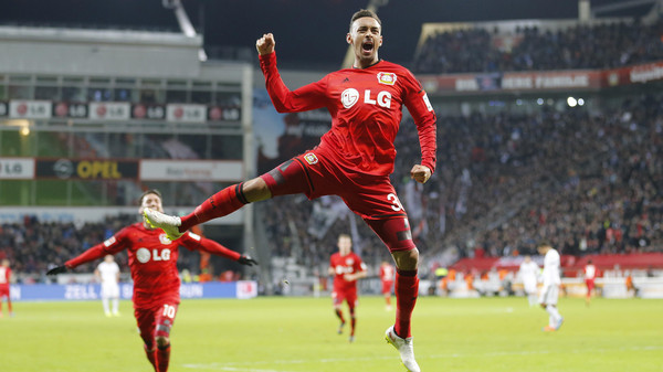 Bellarabi celebrates. | Source: Bundesliga