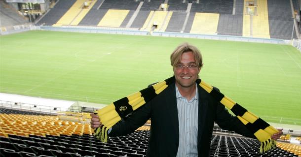 Klopp on the day he was unveiled as Dortmund's new manager. (Picture: www.teamtalk.com)