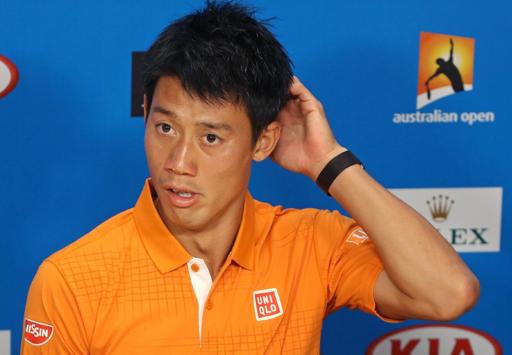 Nishikori speaks candidly in his post match press conference. (Photo Courtesy of: Rick Rycroft)