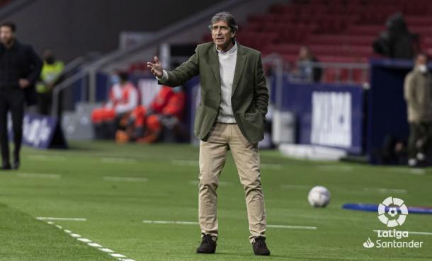 Pellegrini durante un partido | Fotografía: LaLiga