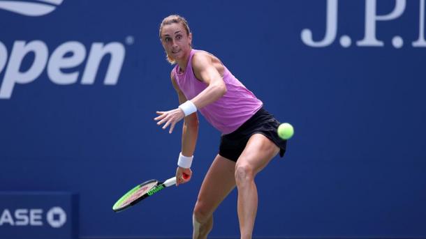 Petra Martic steadied her service games after a relatively slow start | Photo: Simon Bruty