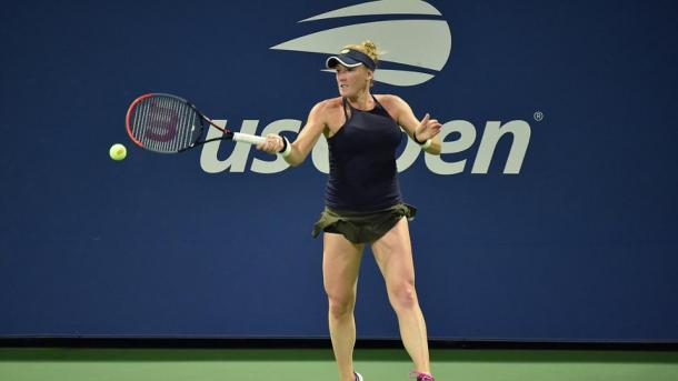 ​ Brengle looked poised to putting up a stiff challenge in the first set after carving out a break lead. Photo: Andrew Ong ​