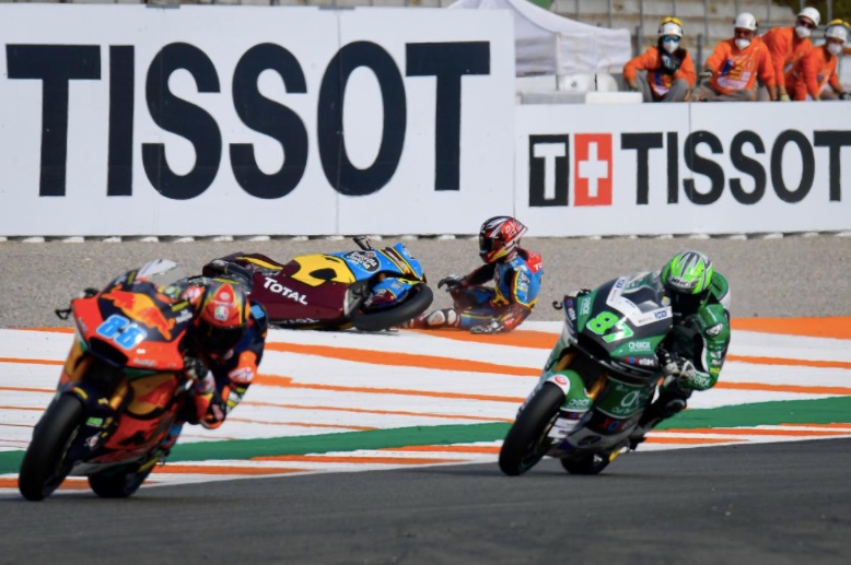 Caída de Sam Lowes en el GP de Europa / Foto: motogp.com