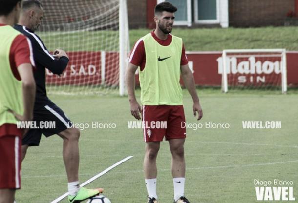 Jordi Calavera durante un entrenamiento | Fotografía: Diego Blanco
