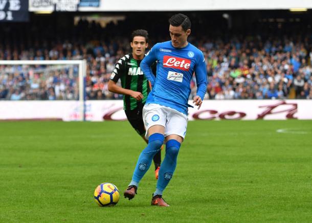 Controllo di Callejon | twitter ufficiale Napoli