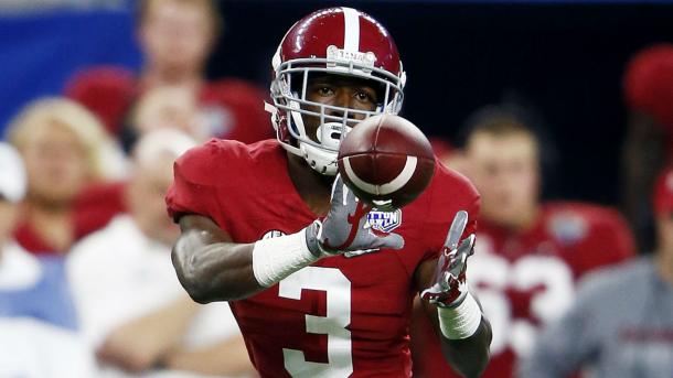 Calvin Ridley is the odds-on favorite to go first among receivers in the 2018 NFL Draft. | Getty Images.