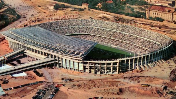 El Camp Nou en sus primeros días después de su inauguración / Foto: Archivo FC Barcelona