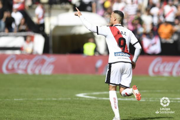 Raúl de Tomás celebrando el gol. Fotografía: La Liga
