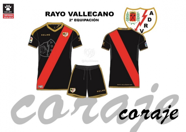 Segunda equipación 2018-2019. Fotografía: Rayo Vallecano S.A.D
