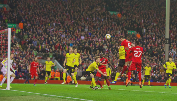 Lovren marcó el tanto decisivo en la eliminatoria ante el BVB | Foto: Liverpool FC