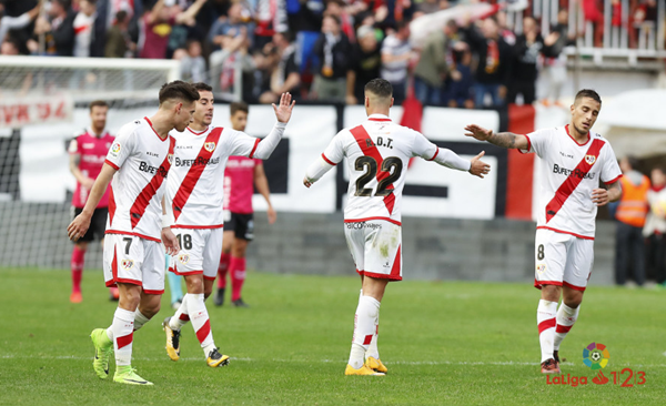 Raúl de Tomás celebrando un gol | Fotografía: La Liga