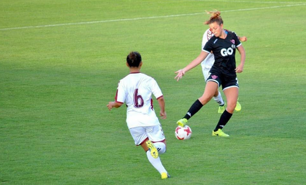 Inma Martínez durante un partido | Fotografía: Alabama State Soccer