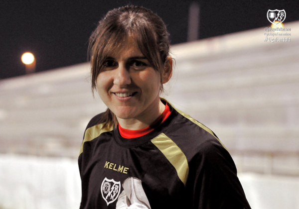 Alicia Gómez durante un entrenamiento | Fotografía: Rayo Vallecano S.A.D.
