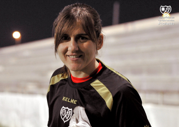 Alicia Gómez durante un entrenamiento | Fotografía: Rayo Vallecano S.A.D.