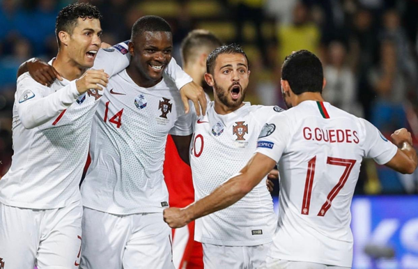 William celebrando su gol | Fotografía: Selección Portuguesa