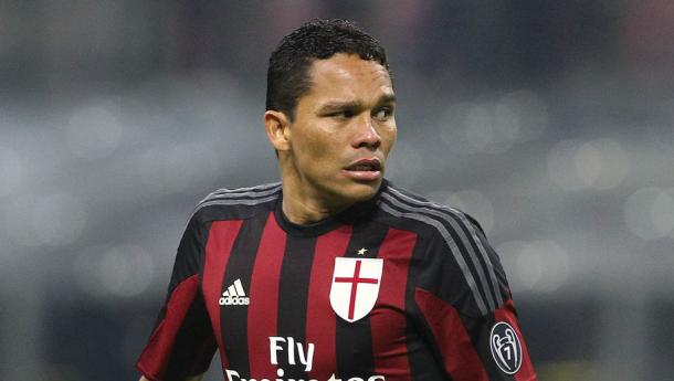 Carlos Bacca in action for AC Milan