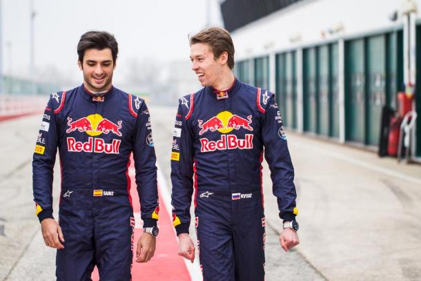 Carlos Sainz y Daniil Kvyat, los encargados de pilotar el STR12 | Fuente: @ToroRossoSpy