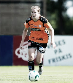 Kristianstads' Mia Carlsson. Photo:http://svenskfotboll.se/