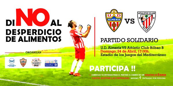 Cartel partido UD Almería - Bilbao Athletic | Foto: UD Almería